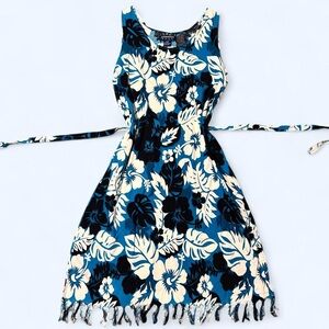 Y2K Fairy Blue Floral Dress by Hawaiian Pace!